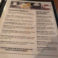 Cheshire Cheese Inn menu
