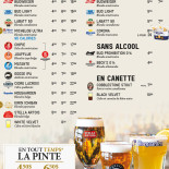 Shaker Cuisine Mixologie Lévis menu