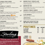 Shaker Cuisine Mixologie Lévis menu