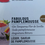 Shaker Cuisine Mixologie Lévis menu