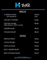 Pataterie La Belle Province menu