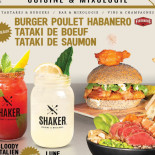 Shaker Cuisine Mixologie Lévis menu