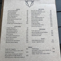 Tapagria Spanish Tapas Restaurant menu
