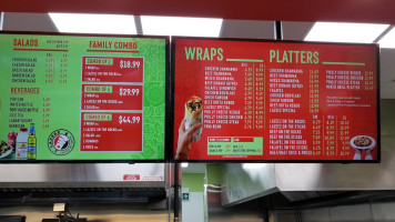 KFC menu
