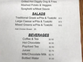 Canadian Grill menu