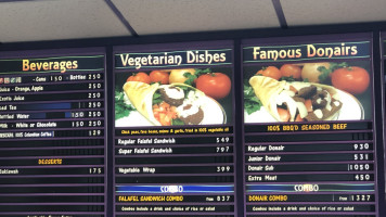 Sammy's Donair Falafel menu