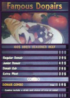 Sammy's Donair Falafel menu