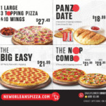 New Orleans Pizza Carte