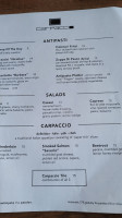 Carpaccio Wine Bar menu
