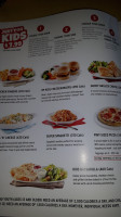 Boston Pizza menu