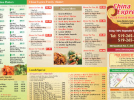 China Express menu