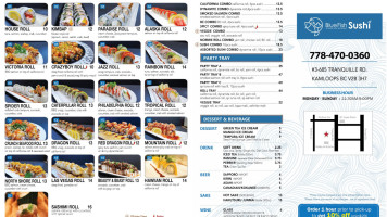 Blue Fish Sushi Cardápio