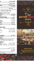 Chef's Butter Chicken menu