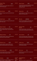 Chef's Butter Chicken menu