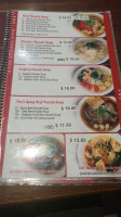 Pho North Vancouver menu