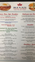 Riya's Family Dining menu
