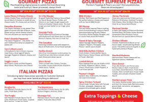 Lozza Mozza menu