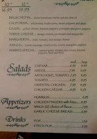 Hanni's Restaurant menu