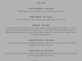 The Unicorn menu