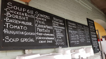 European Delight menu