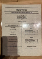 Tobermory Brewing Company and Grill menu