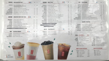 Gong Cha menu