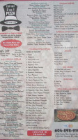 Top Hat Pizza menu