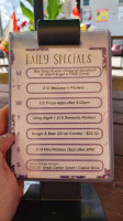 Harley's Pub and Perk menu