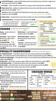 Harley's Pub and Perk menu
