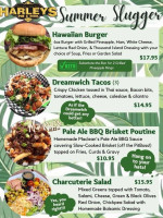Harley's Pub and Perk menu