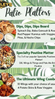 Harley's Pub and Perk menu