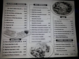 Lily Vietnamese Submarines menu