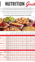 Pizza Delight menu
