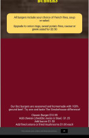 The Smokehouse Pub & Grill Carte