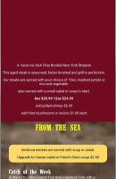 The Smokehouse Pub & Grill Carte