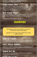 The Smokehouse Pub & Grill Carte