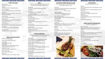 Apollo Restaurant & Tavern menu