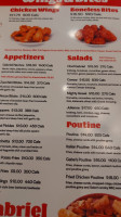 Gabriel Pizza Stonehaven menu