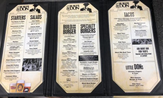 Burger Don menu