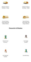 Booster Juice menu
