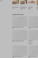 Burger King menu