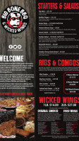 Big bone bbq menu
