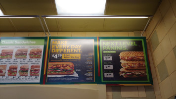 Subway menu