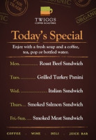 Twiggs Coffee Roasters menu