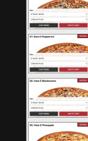 Family Pizza menu