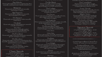 Famous Peppers menu