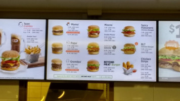 A&W menu