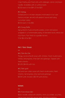 Thai Kitchen menu