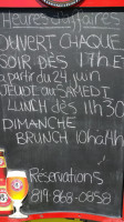 Le Four a Bois D'Orford menu