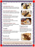 Lara Cuisine Cafe & Bistro Carta